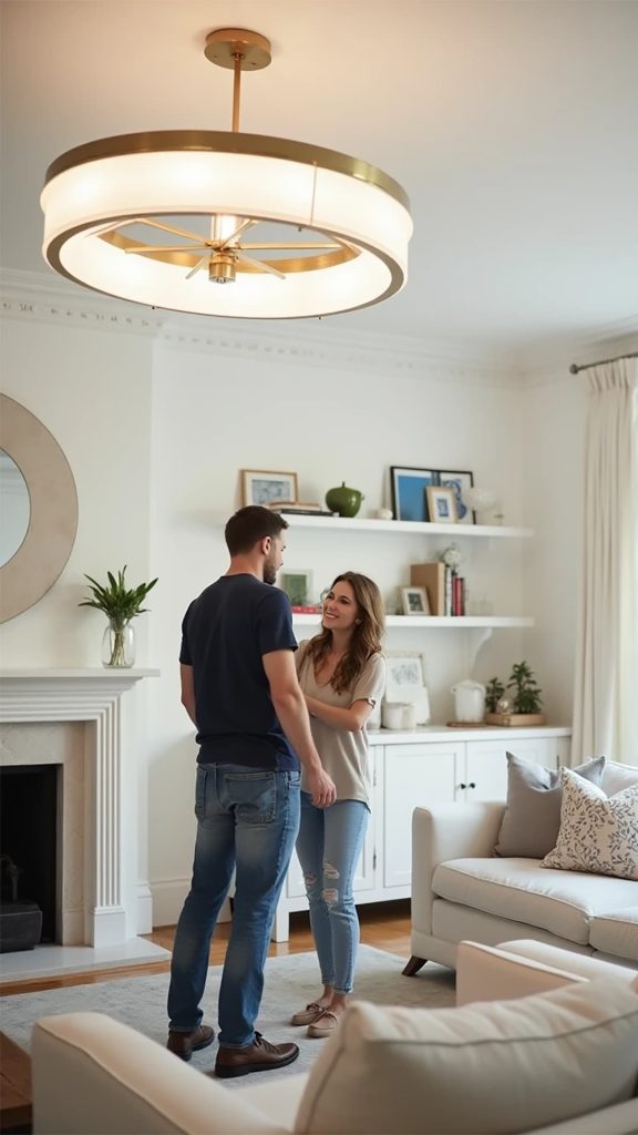 newly installed modern light fixture newly installed modern light fixture in San Francisco