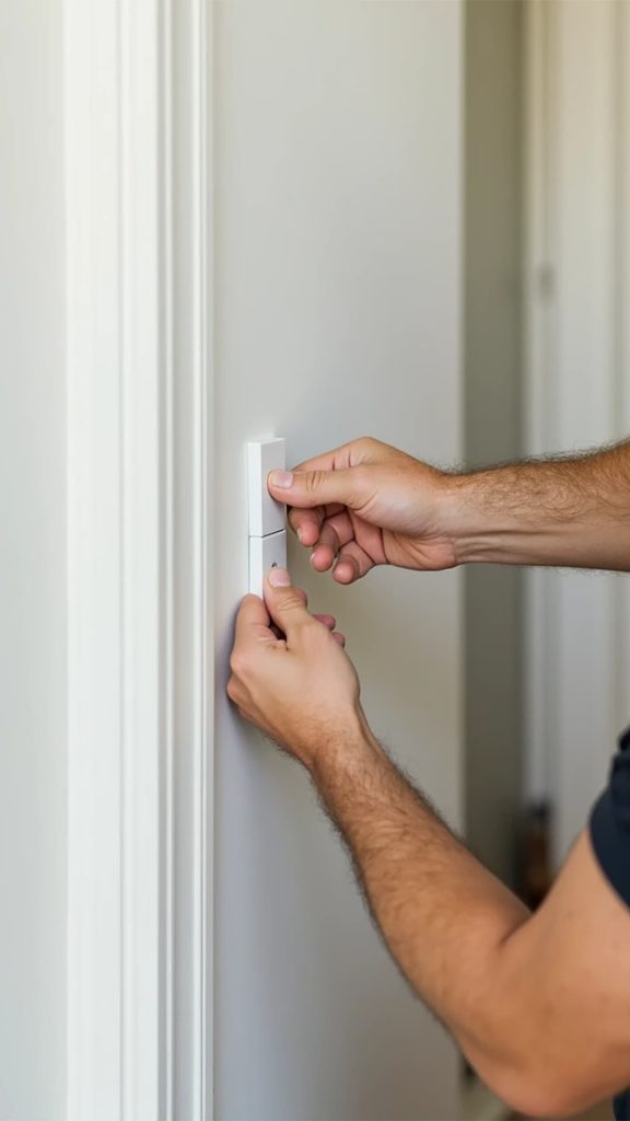 our electrician replacing a modern light switch our electrician replacing a modern light switch in San Francisco