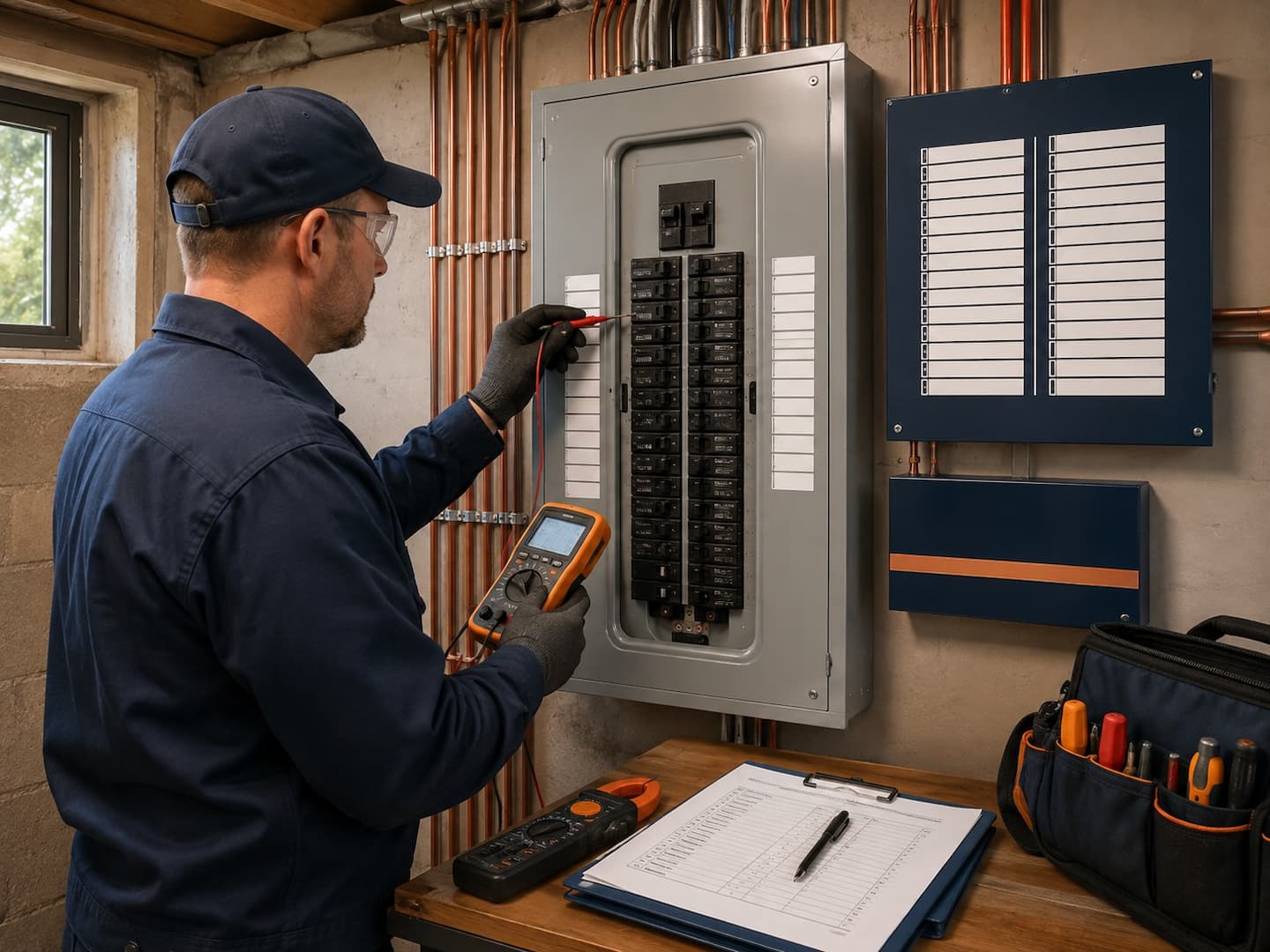 Neat final electrical panel labeling after a San Francisco upgrade